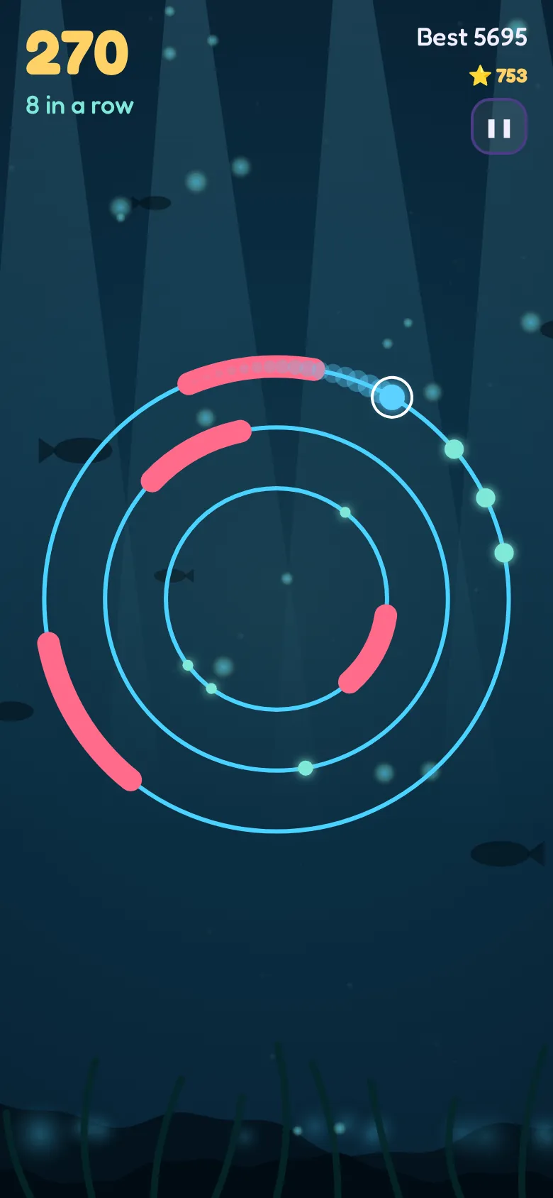 Orbit Hop in the Deep Sea world